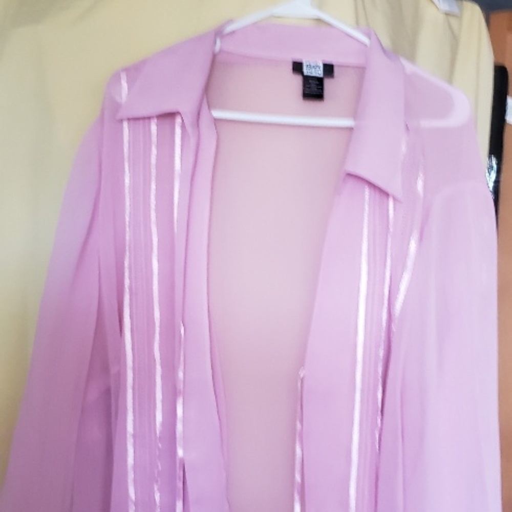 Plus Size Shell Pink Blouse